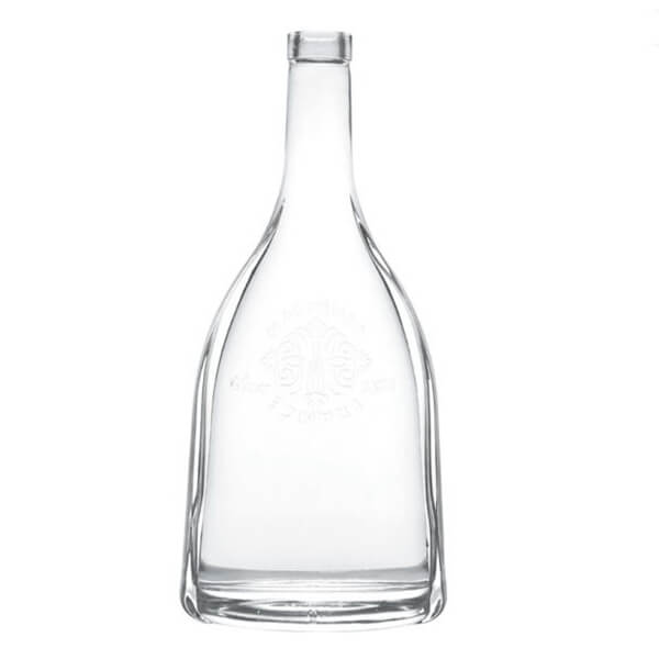 1L premium glass spirits bottle
