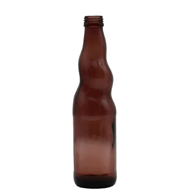 brown colored glass drinks bottles
