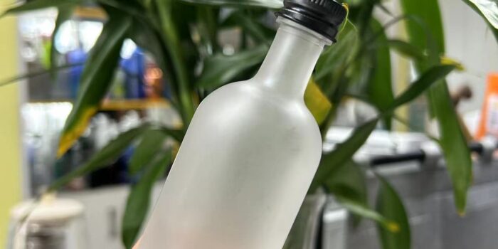 50ml Frosted Mini Vodka Bottle
