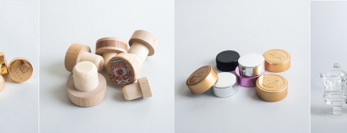 T-Shape Cork Glass Stopper BVS Screw Cap For Liquor Bottle