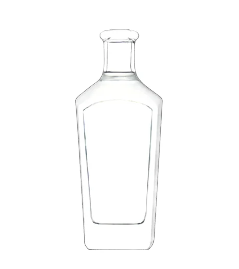 700ml Liquor Luxury Clear Glass Bottle