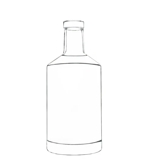 Transparent Wholesale Brandy Glass Bottle 700ml