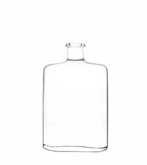 700ml Flat Shape Bottle Extra Flint Gin Glass Bottle