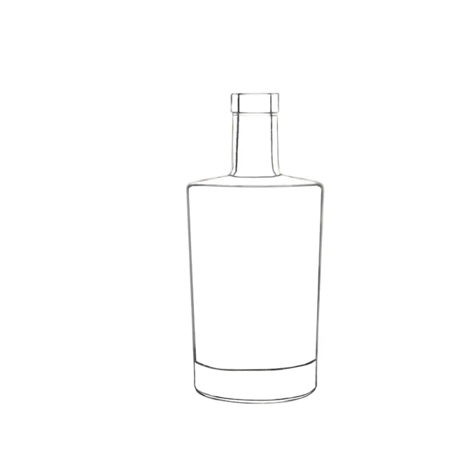 700ml gin glass bottle