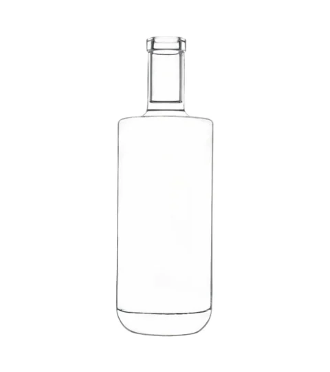 Bartop Finish 700ML Gin Glass Bottle