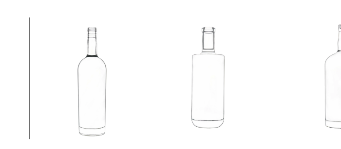 Glass Liquor Bottle