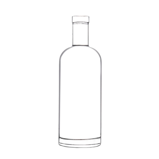 750ml liquor glass bottle