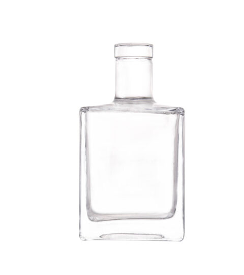 500ml Free Sample Square Liquor Glass Bottle For Gin