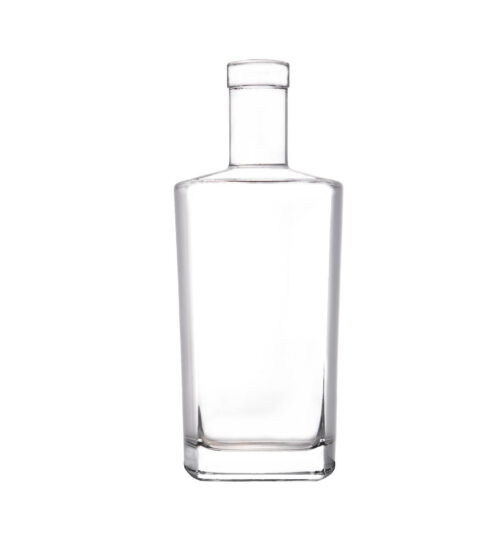 Flat Shoulder Round 750ml Empty Glass Bottle