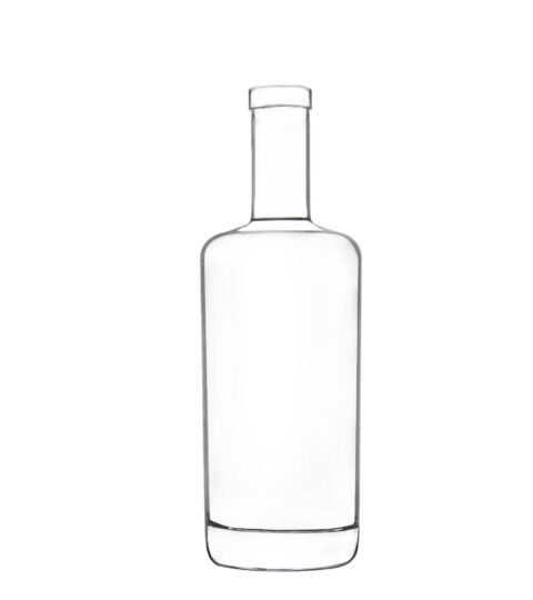 750ml Cylinder Shape Liquor Spirits Glass Bottle