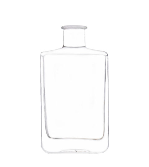 Square Shape 375ml Custom Glass Liquor Bottles