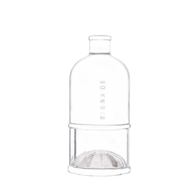 Customized Embossed Logo Glass Bottle