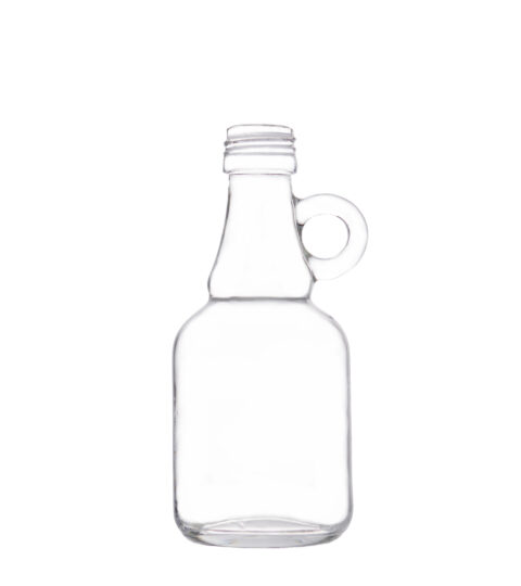 Small Pot Shaped Whiskey Bottle With Handle