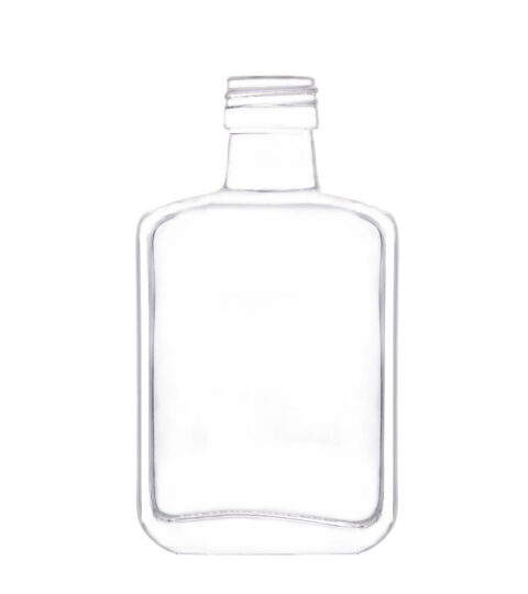 Square Travel Liquor Bottle With Cork