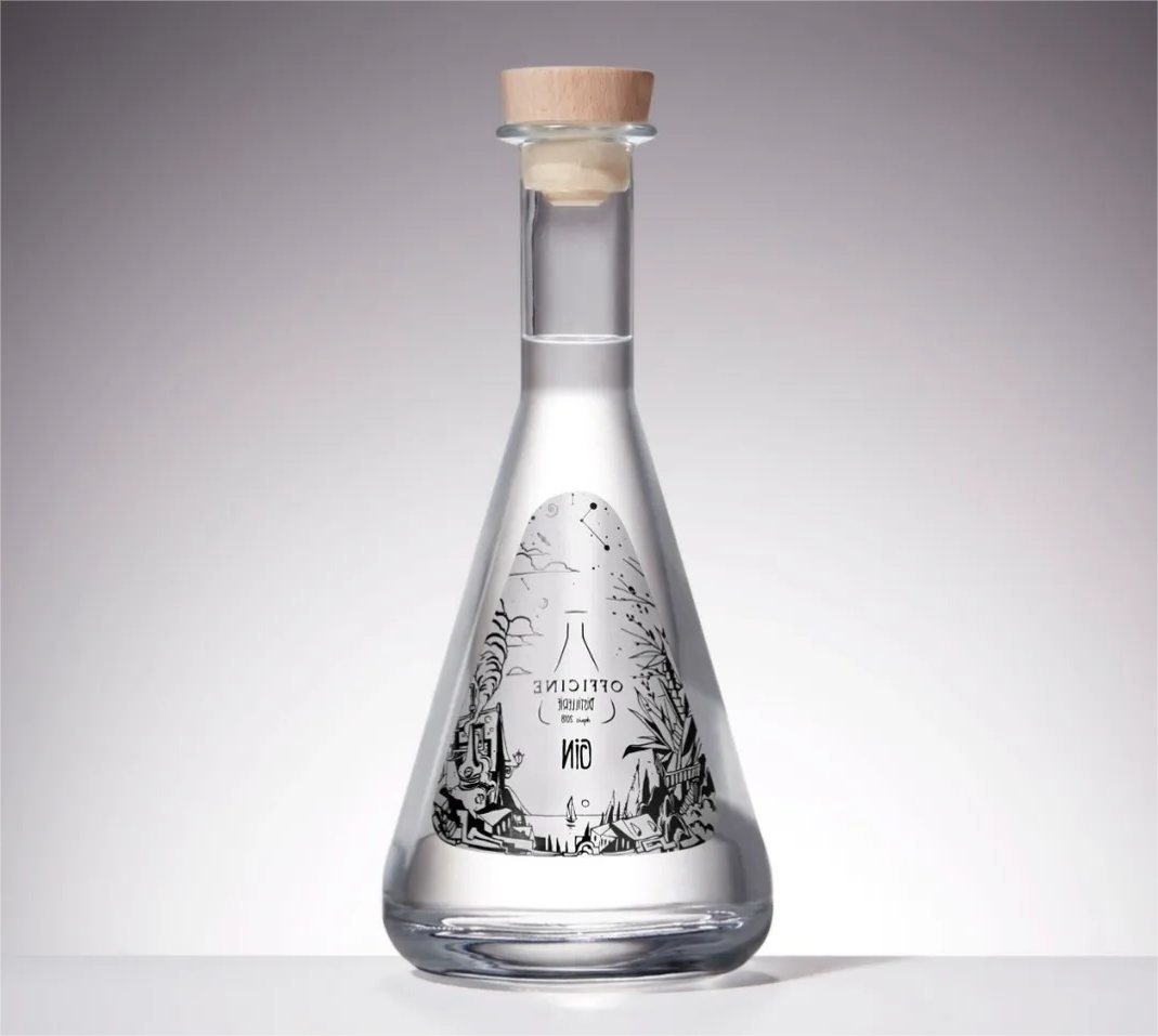unique vodka glass bottle