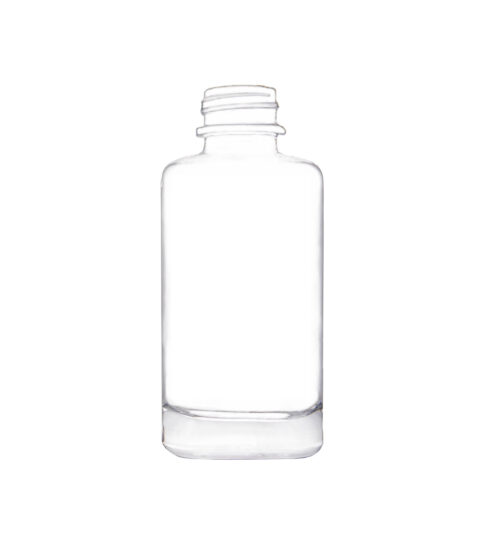 180ml Square Custom Glass Bottle Packaging With Screw Top