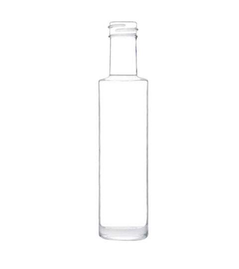 Round Cylinder Gin 50ml Glass Rum Bottle