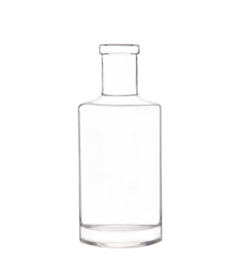 China Supplier Flat Shoulder 200ml Glass Liquor Bottles