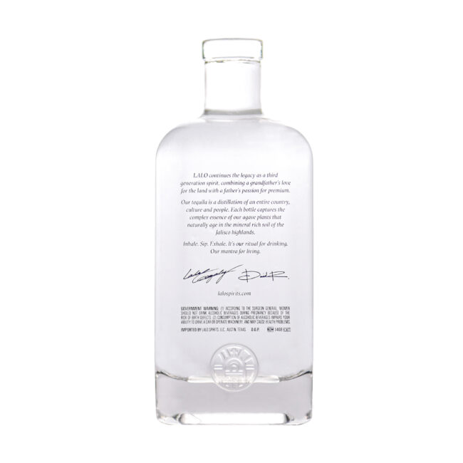 750ml Frosted Square Bottle