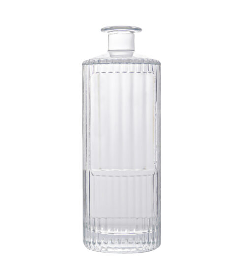 Wholesale 700ml Striped Glass Bottle With Cork Finish