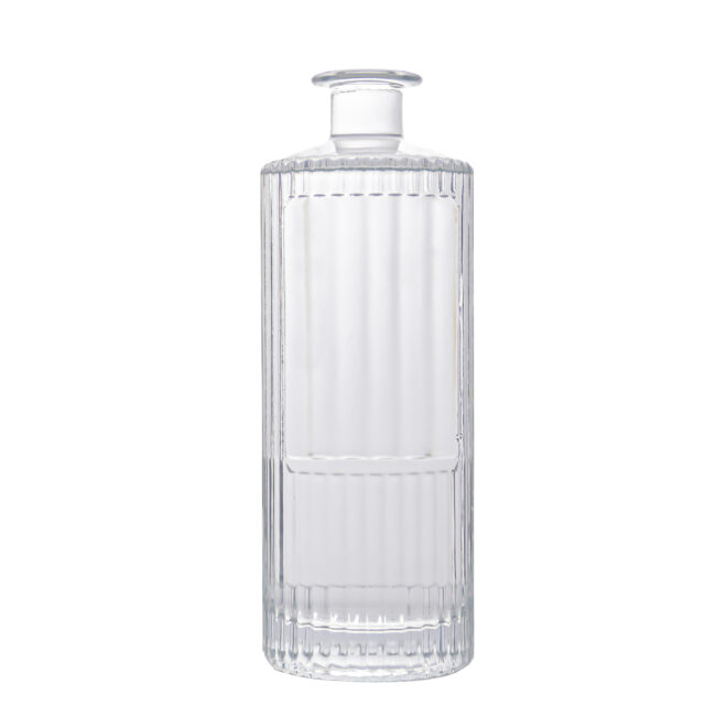 700ml Striped Glass Bottle