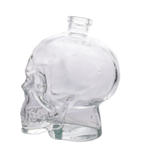 Wholesale 1000ml Skull Shape Vodka Glass Bottle For Sale