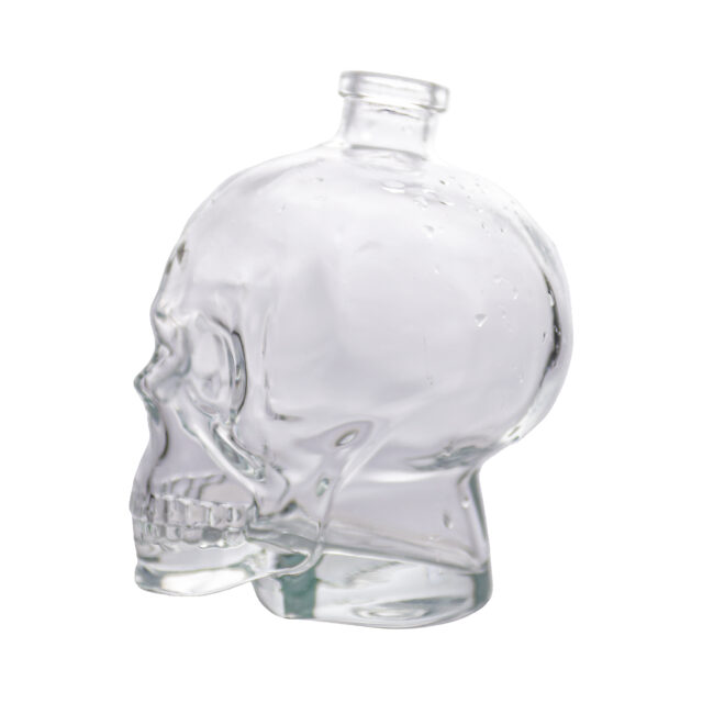 Skull Shape Vodka Glass Bottle
