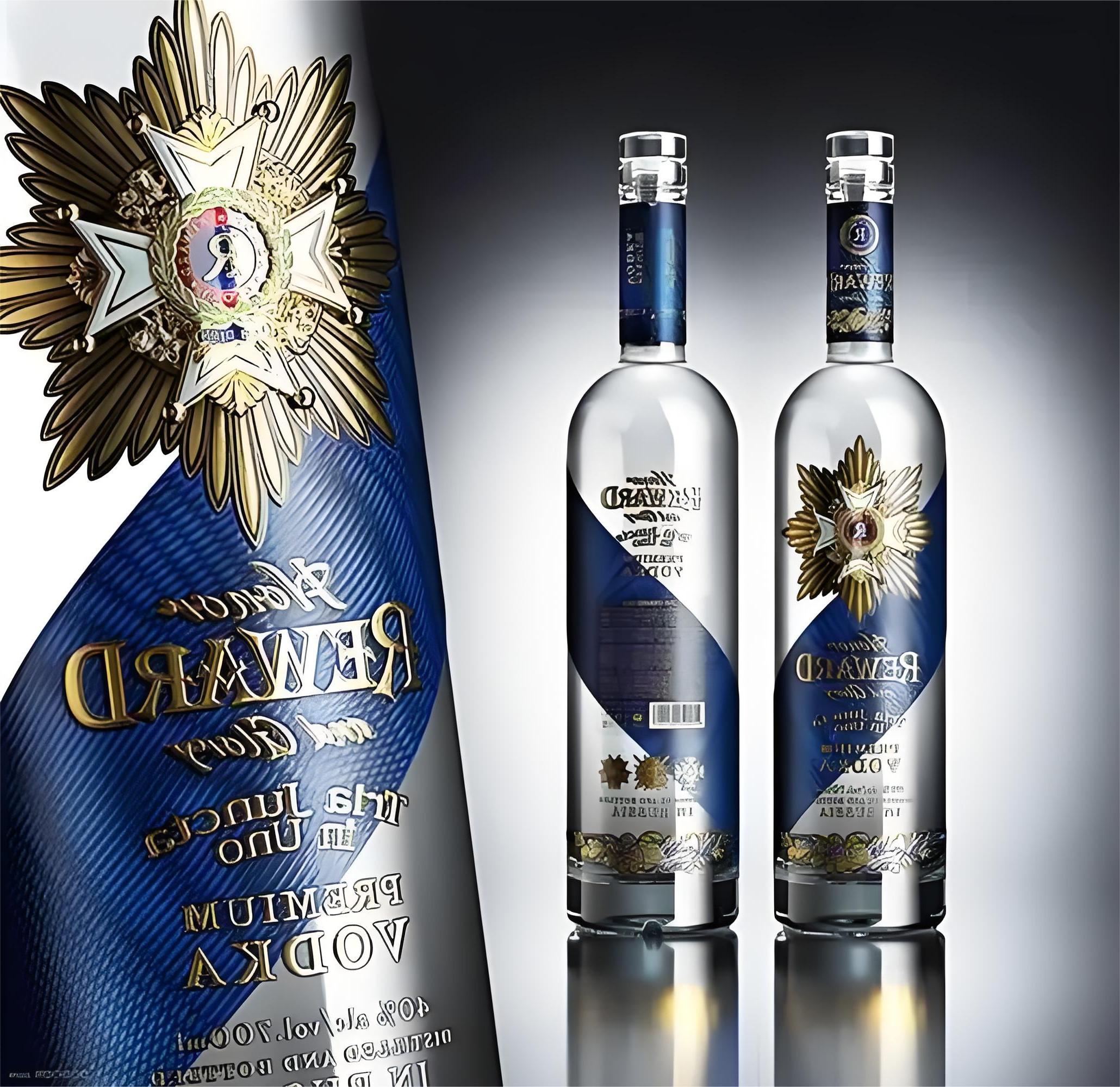 fancy uniwur vodka bottles