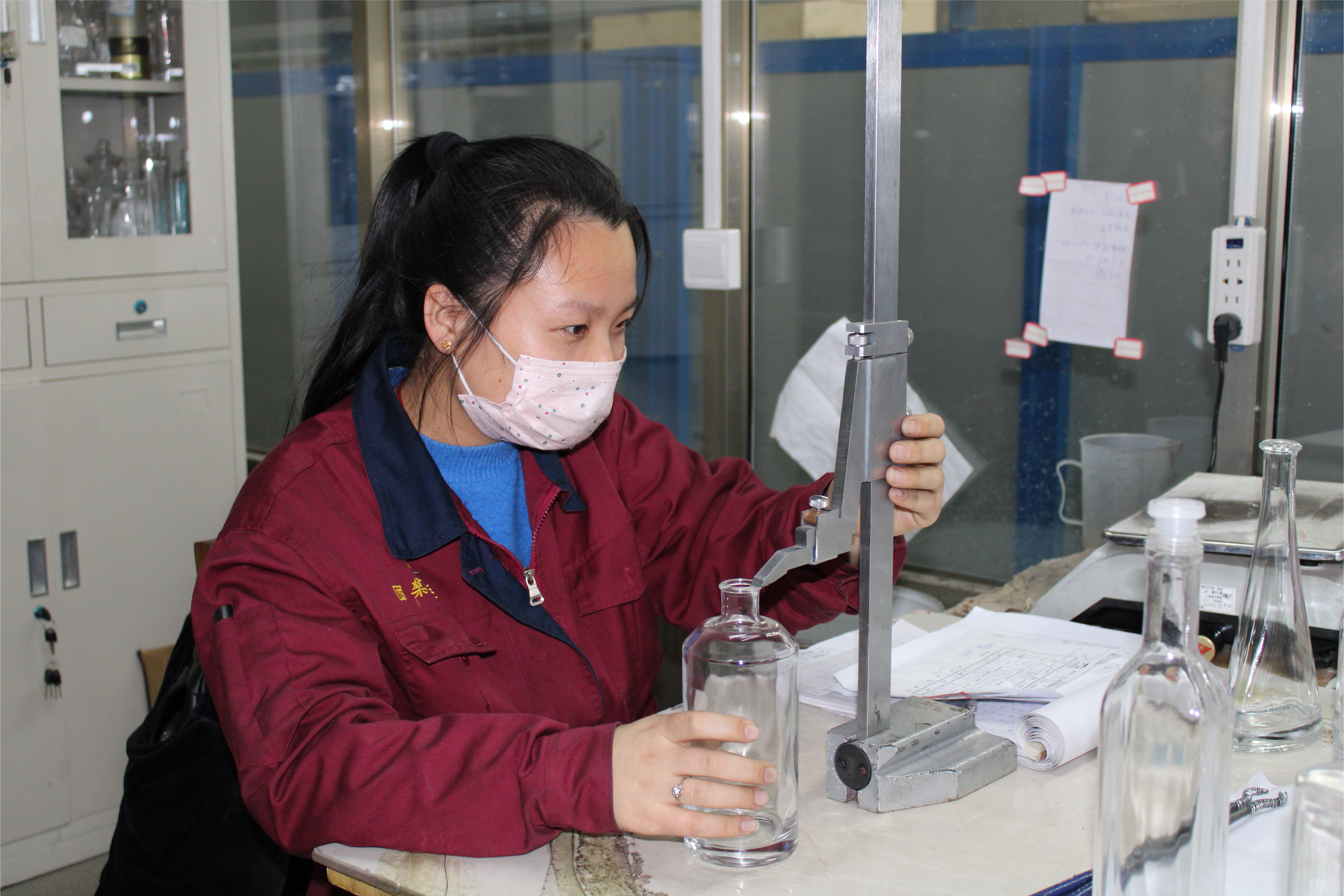 quality control  Glass Bottles Production