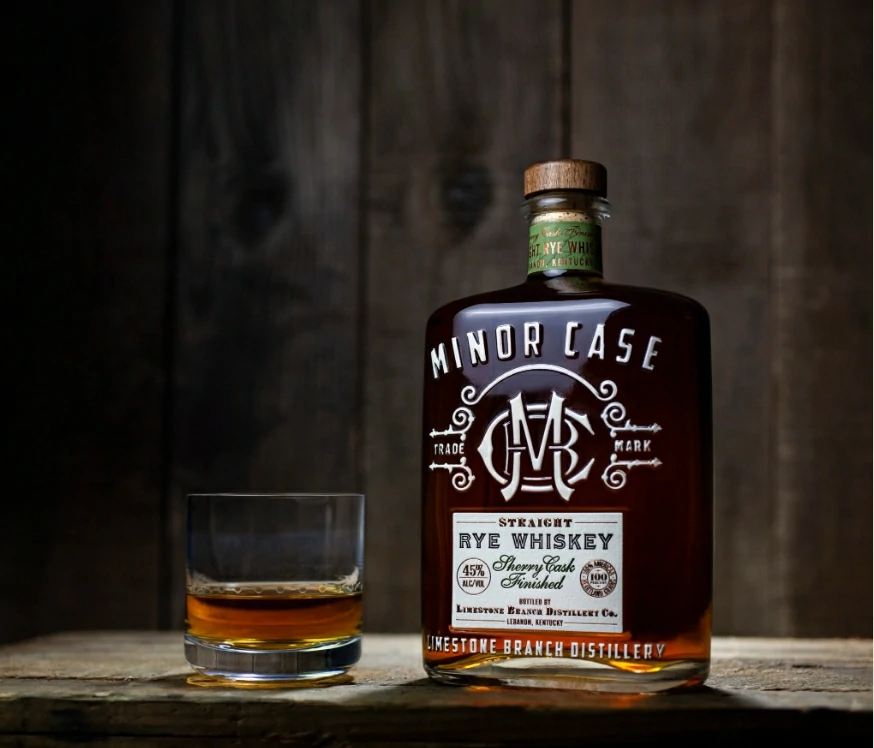 Custom whiskey bottle