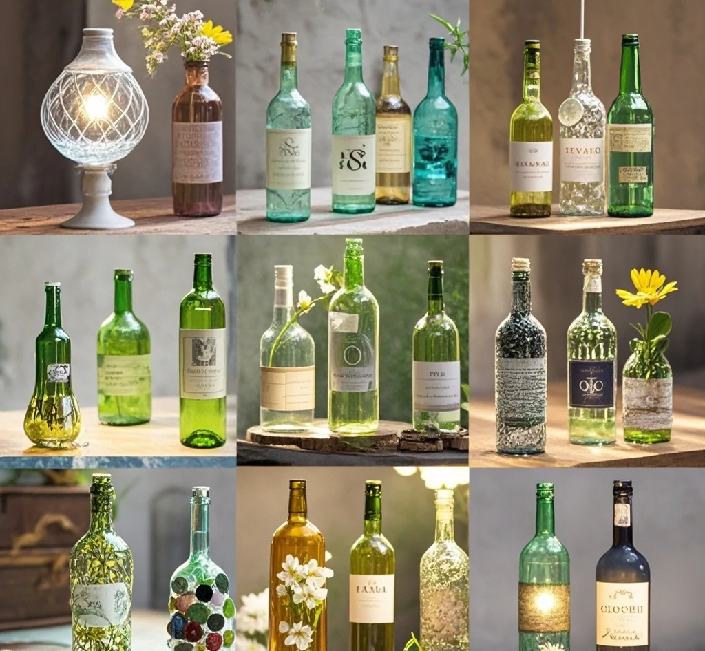 Whether it's turning them into chic candle holders, eye-catching vases, or even sophisticated light fixtures, the potential to upcycle liquor bottles is limited only by your imagination.