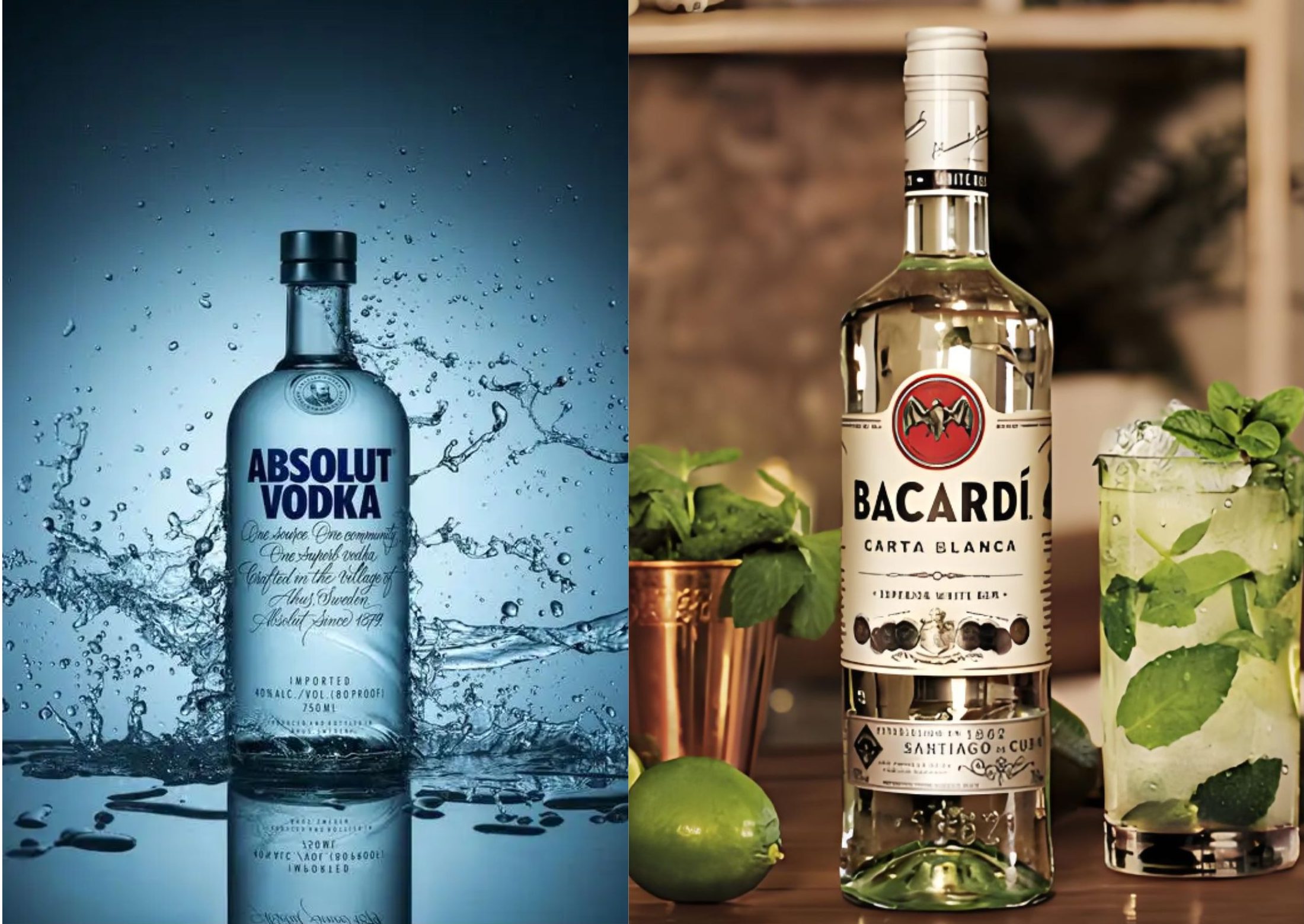 Bacardi aims to introduce biodegradable bottles and eliminate plastic from their packaging.