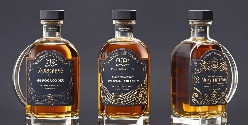 Whiskey label designs are more than just identifiers; they are intricate works of art that capture the essence of the spirit within the bottle.