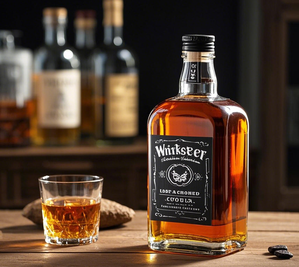 custom whiskey bottle