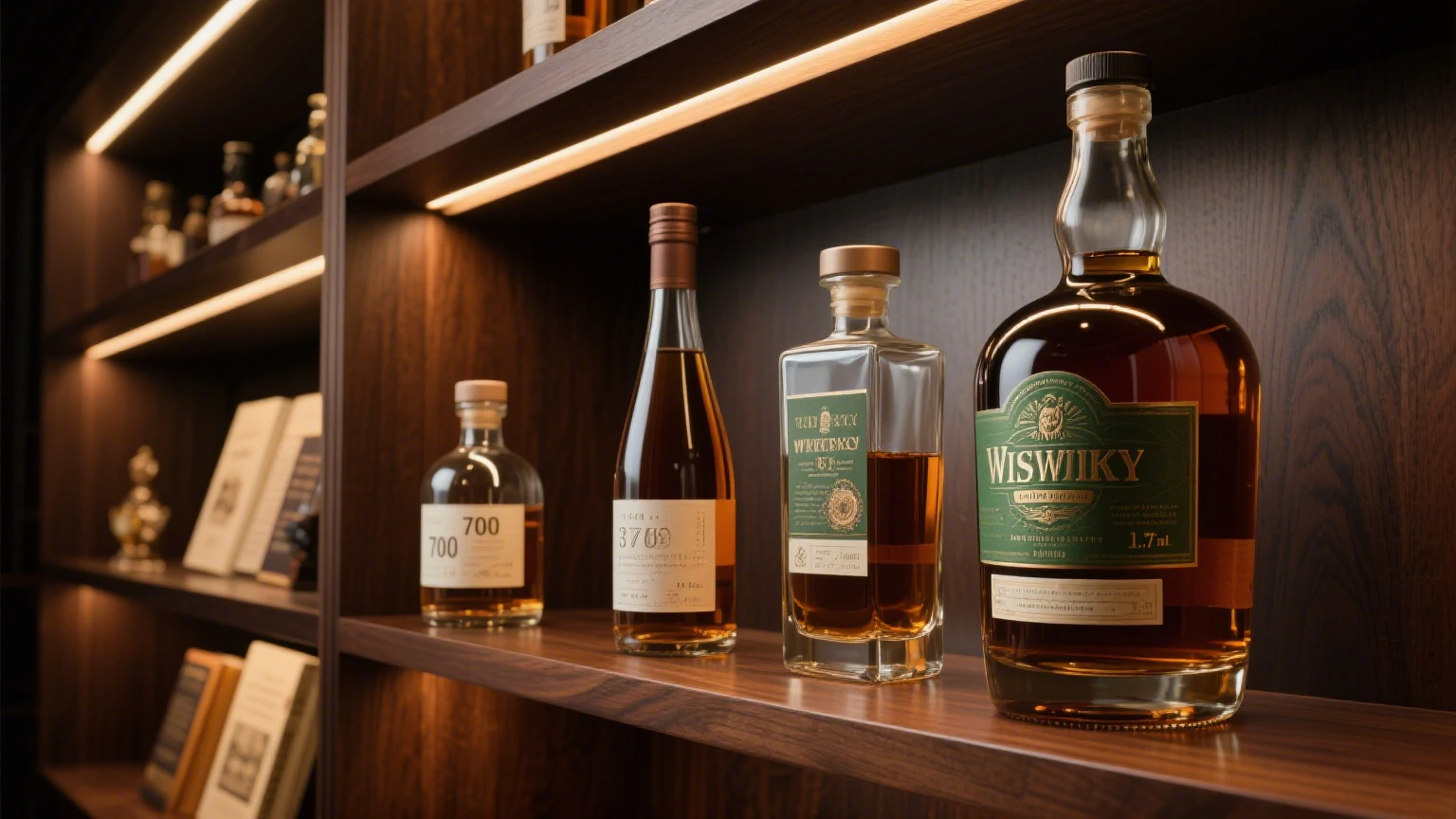 A well-made whisky bottle uses clear, strong glass that protects the liquid from damage and contamination.