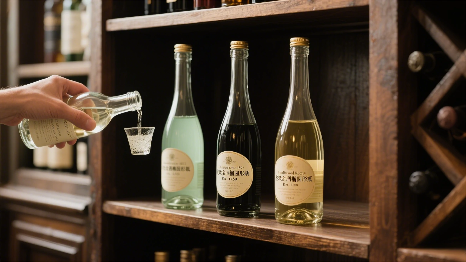 europe spirit glass bottle