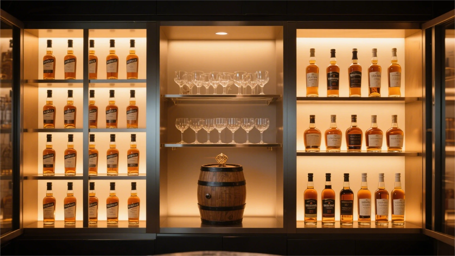 Slim and wide-mouth whiskey bottles each have unique qualities that suit different users.