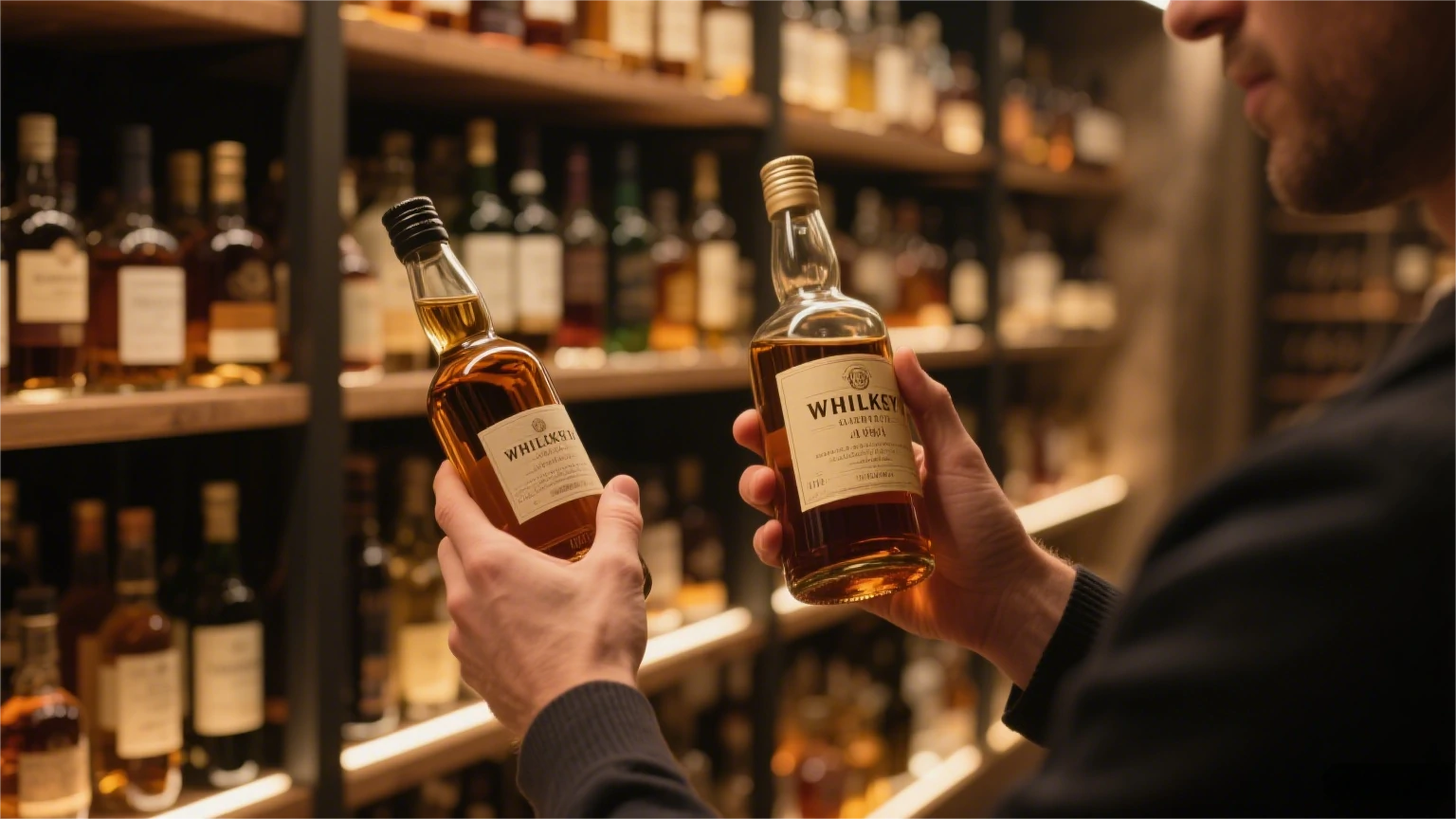 Choosing between slim and wide-mouth whiskey bottles comes down to your priorities