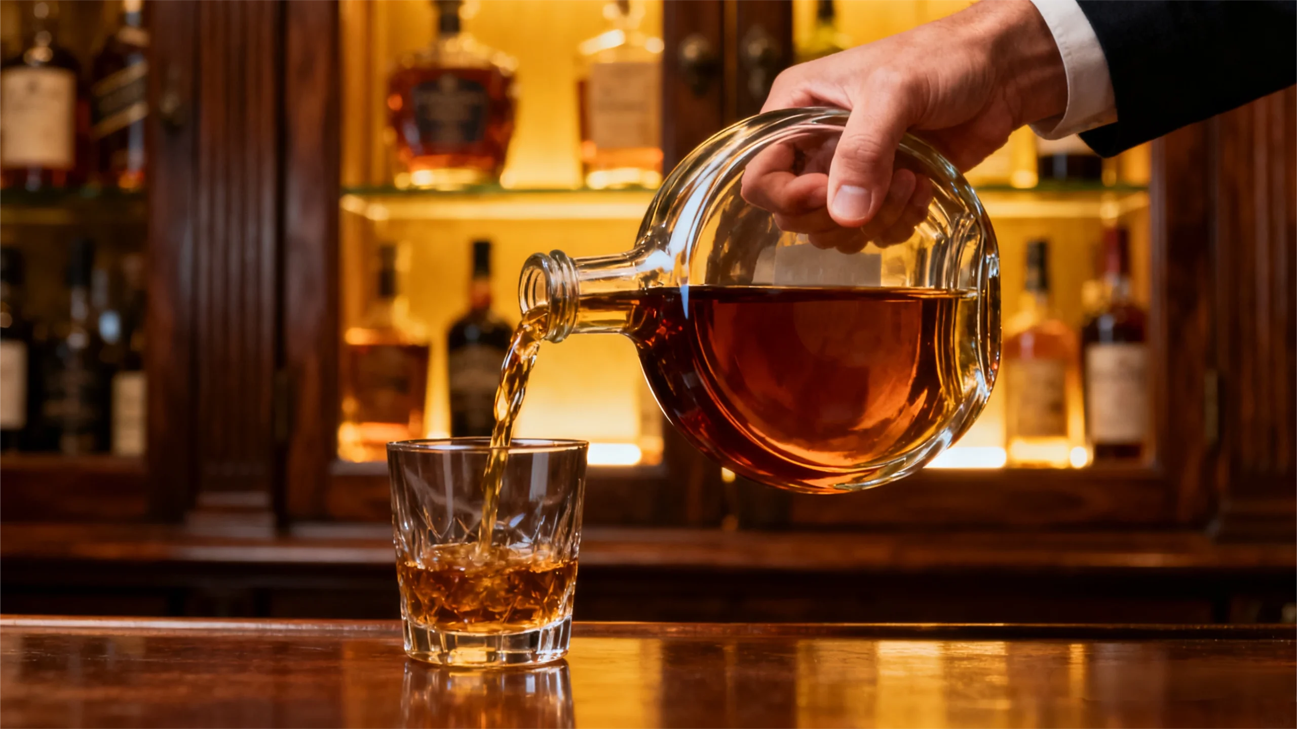 On the other hand, round whiskey bottles have a timeless and traditional feel.