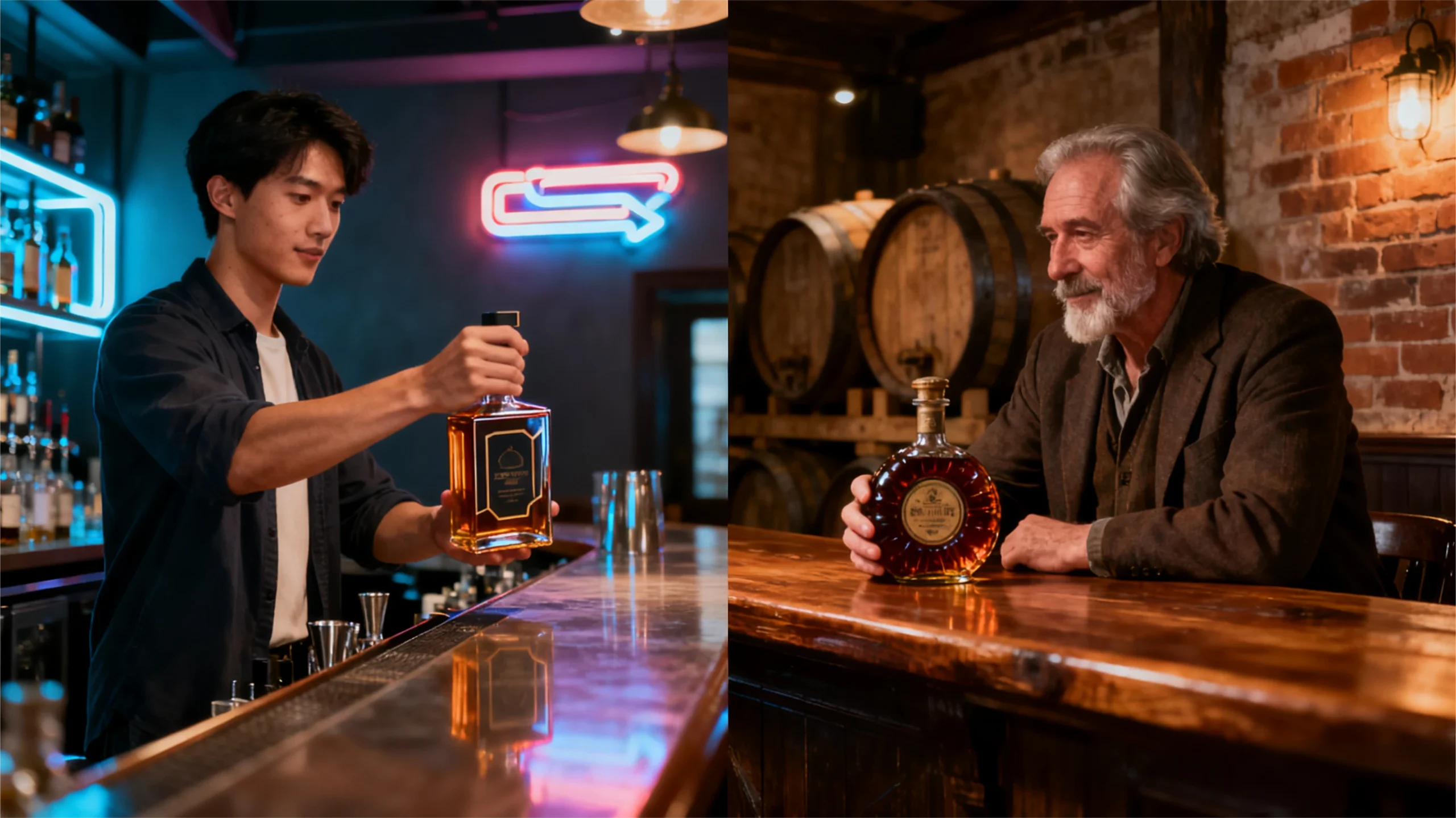 What do customers really prefer? Trends show that younger whiskey buyers often lean toward unique, modern-looking bottles, which favors square designs.