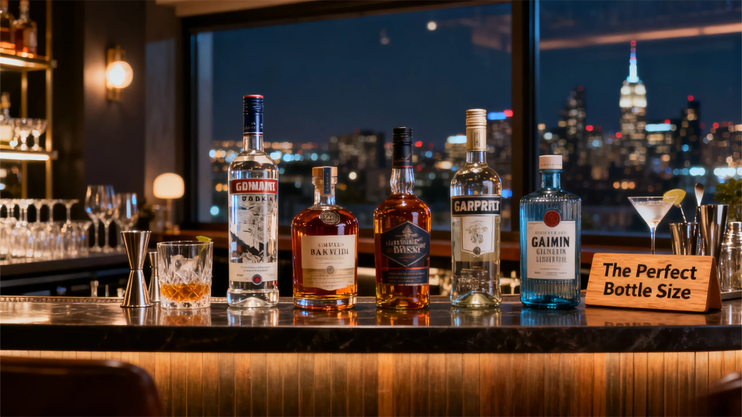 Choosing a bottle size for vodka, whiskey, or gin is a balance of business needs and customer habits.