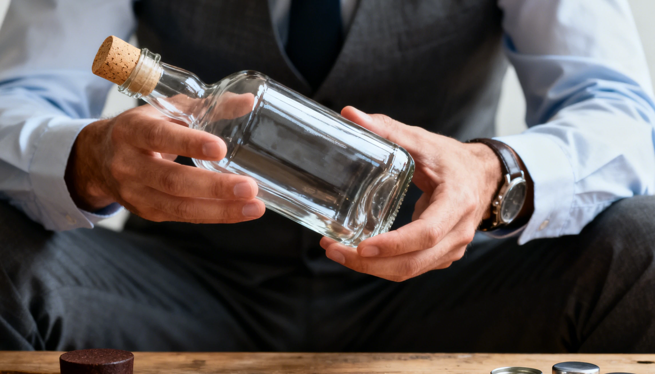 Empty Whiskey Bottles