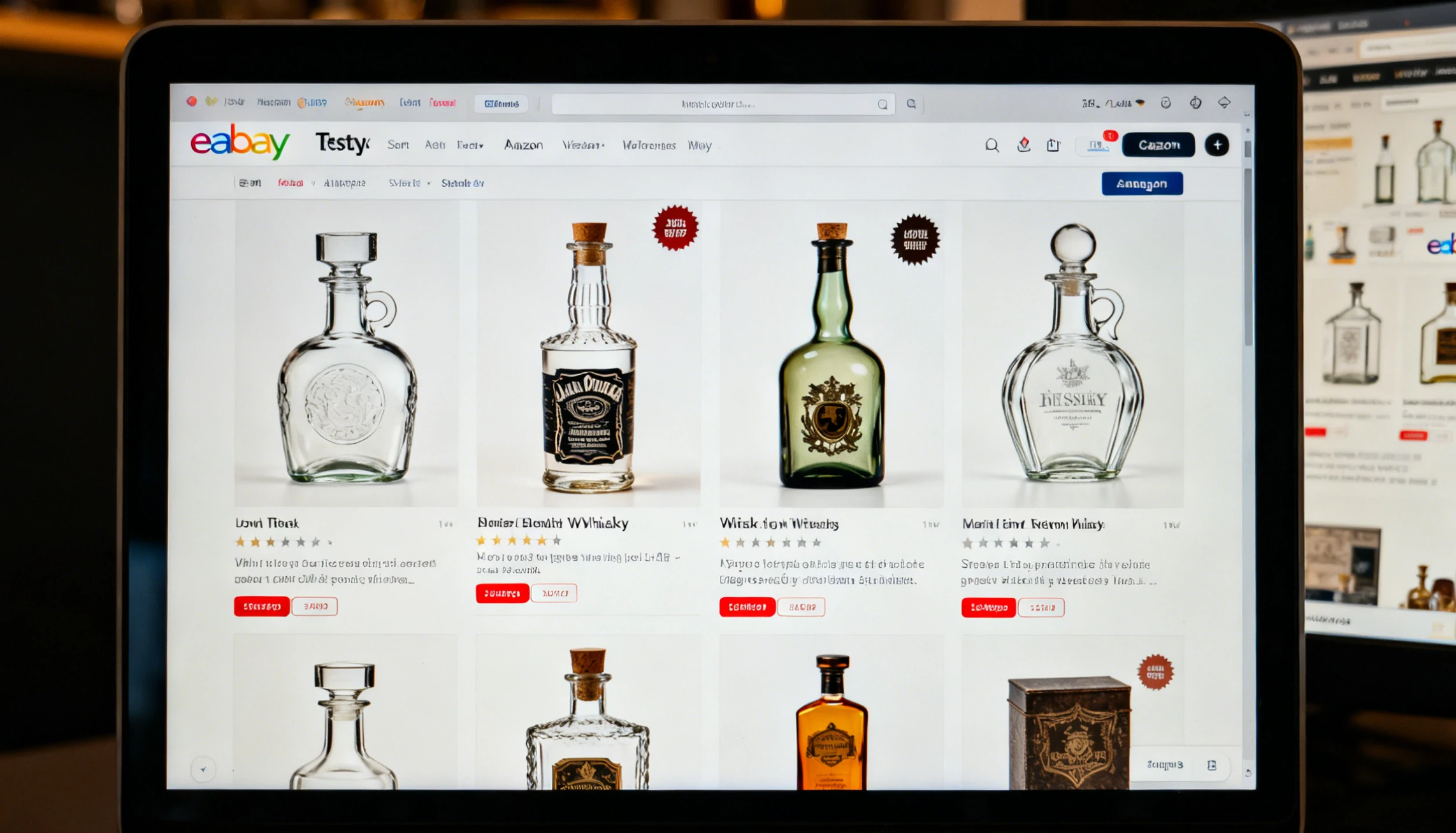 Bouteilles en verre de 750 ml pour le whisky