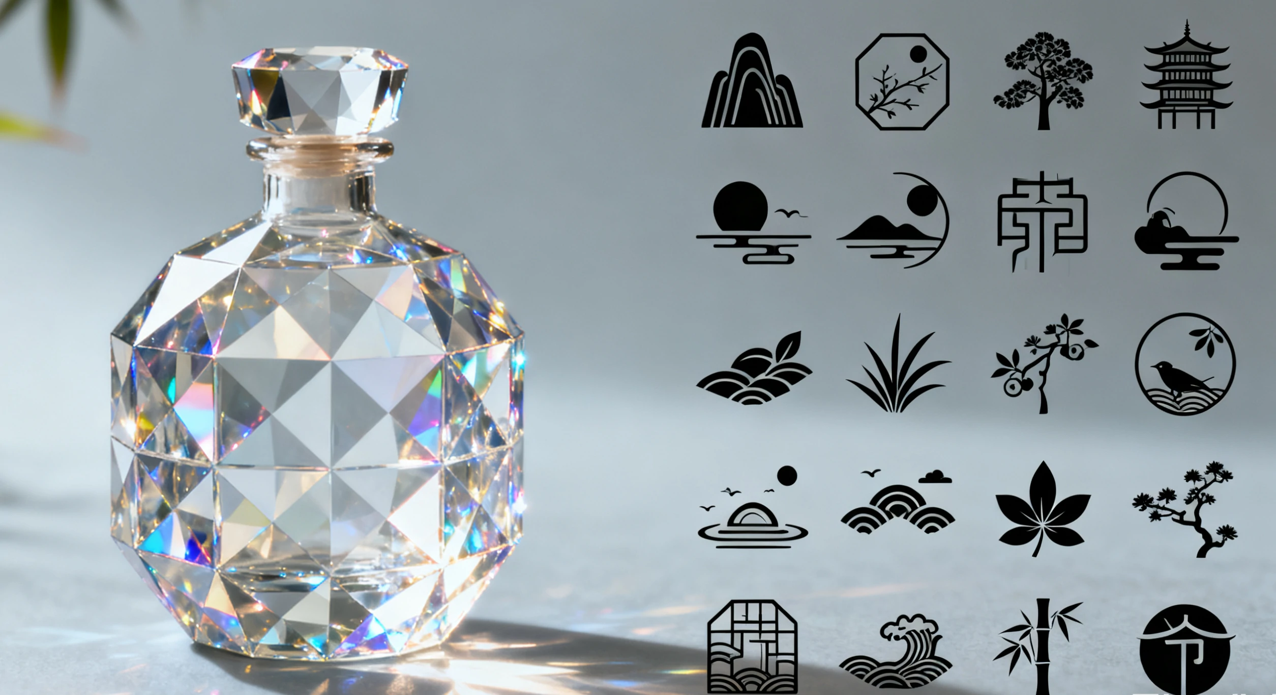 whiskey rum gin glass bottle