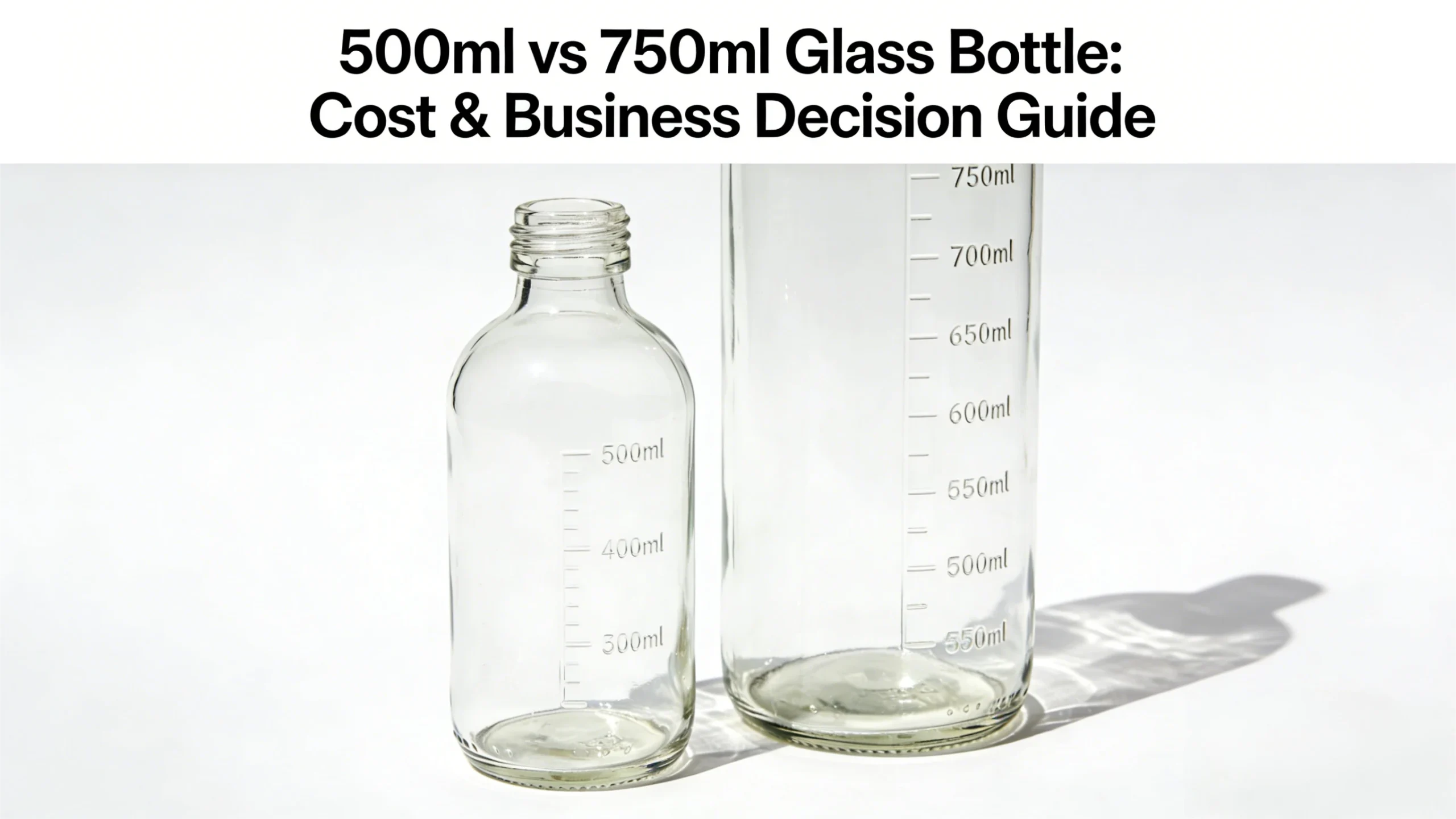 glass bottle sizes: 500ml 700ml