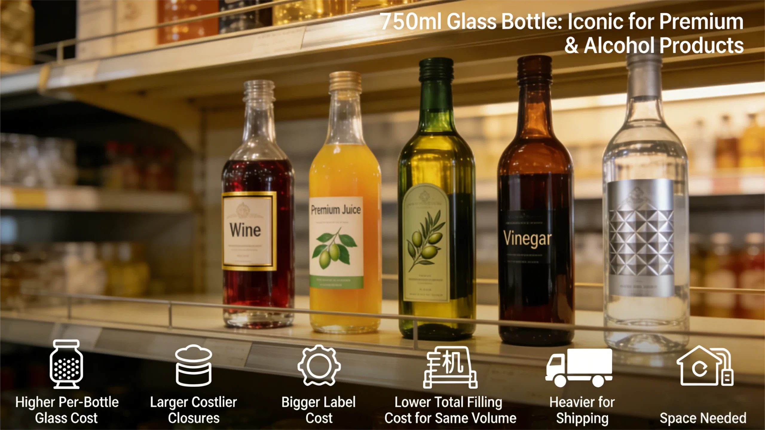 hot sale glass bottle for vodka gin rum brandy