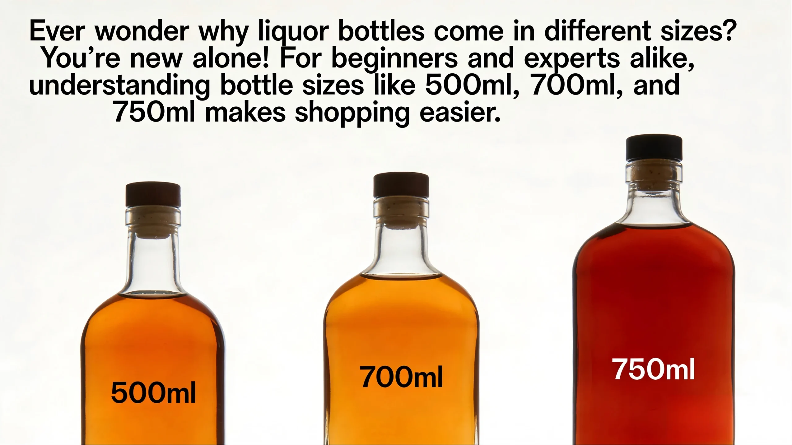 Ever wonder why liquor bottles come in different sizes?