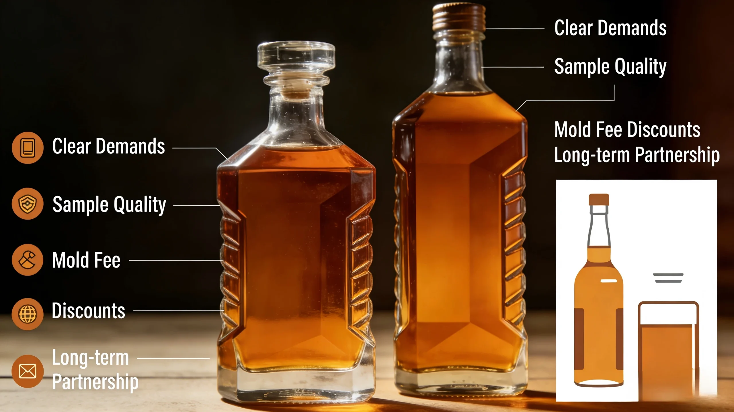 To get the best price for your custom bottle shape, communicate demands clearly with manufacturers.