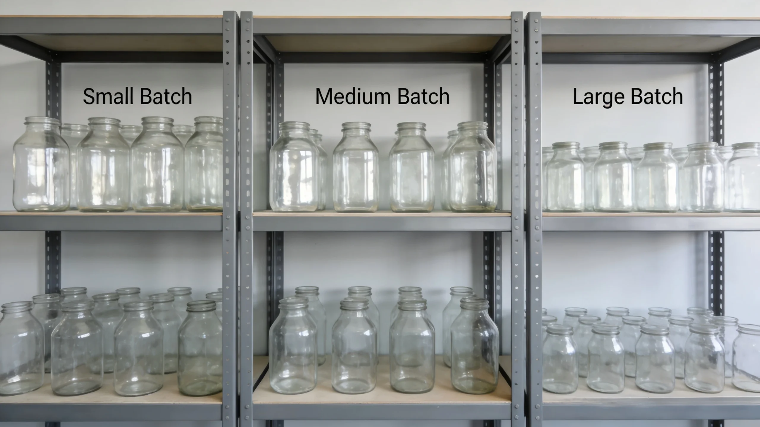 glass bottle quantity