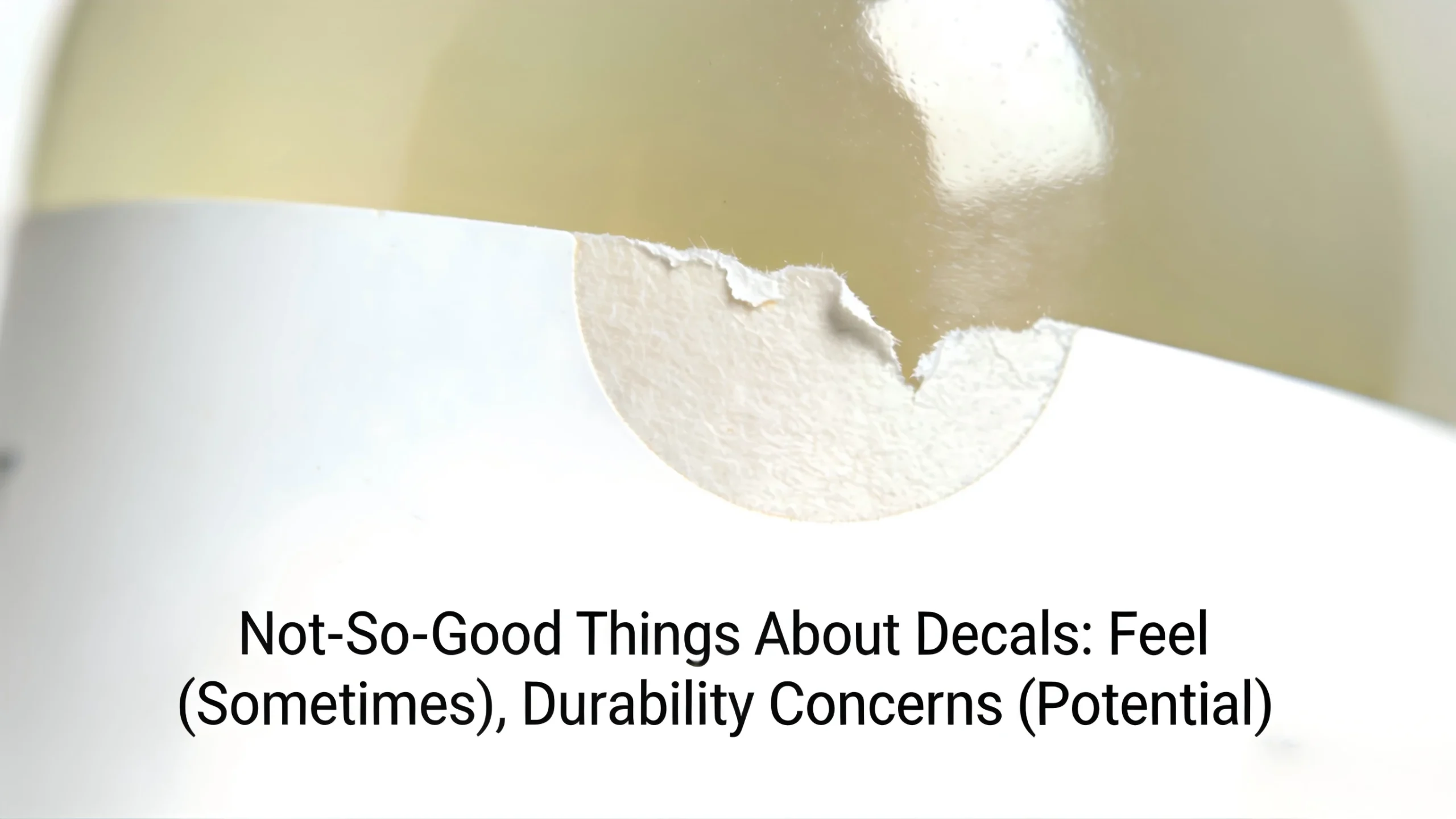 Not-So-Good Things About Decals